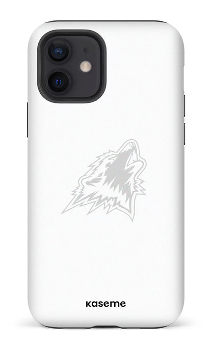 iPhone 12 Tough Matte Les Huskies Blanc -