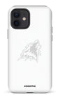iPhone 12 Tough Matte Les Huskies Blanc -