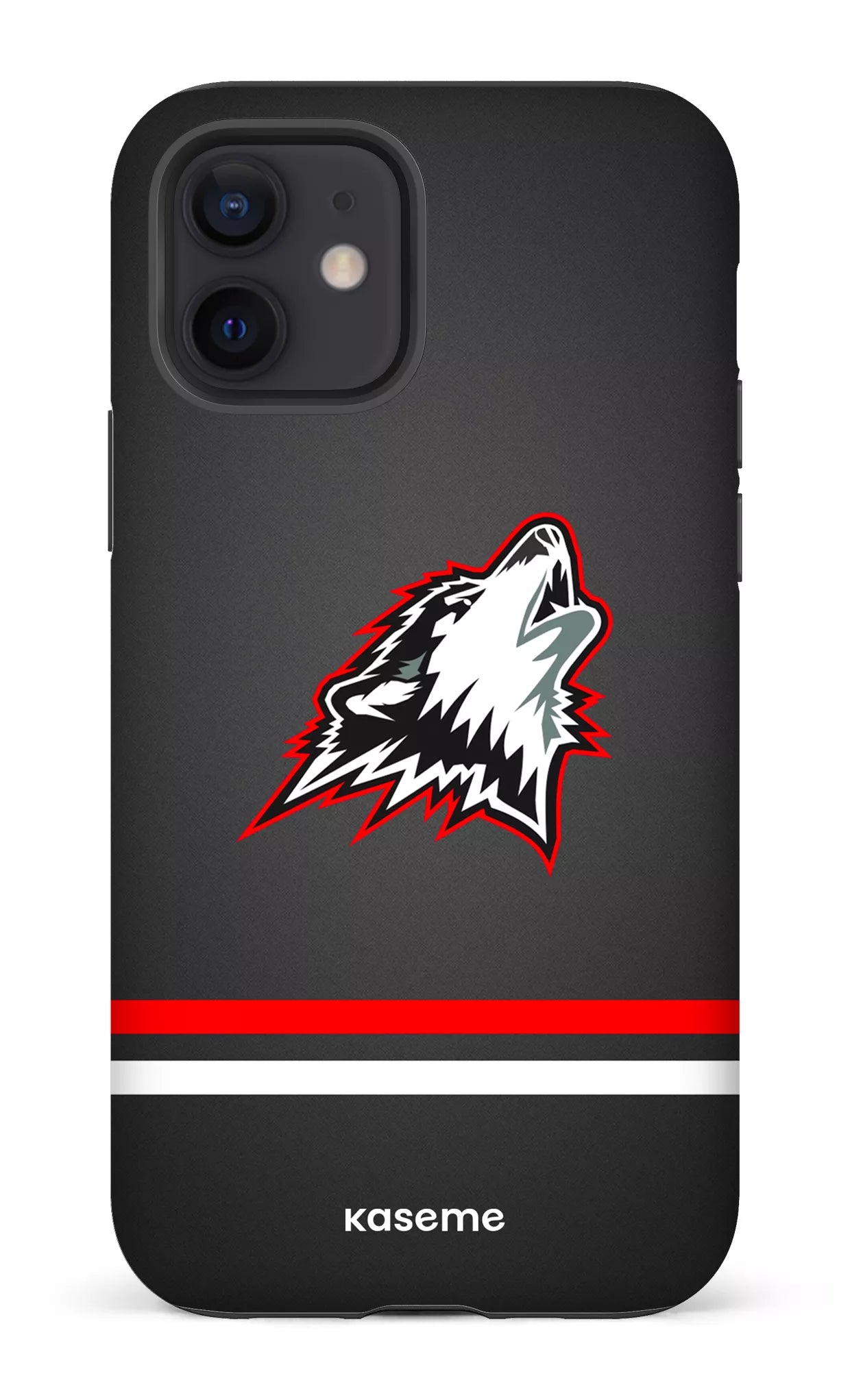 iPhone 12 Tough Matte Les Huskies Gris -