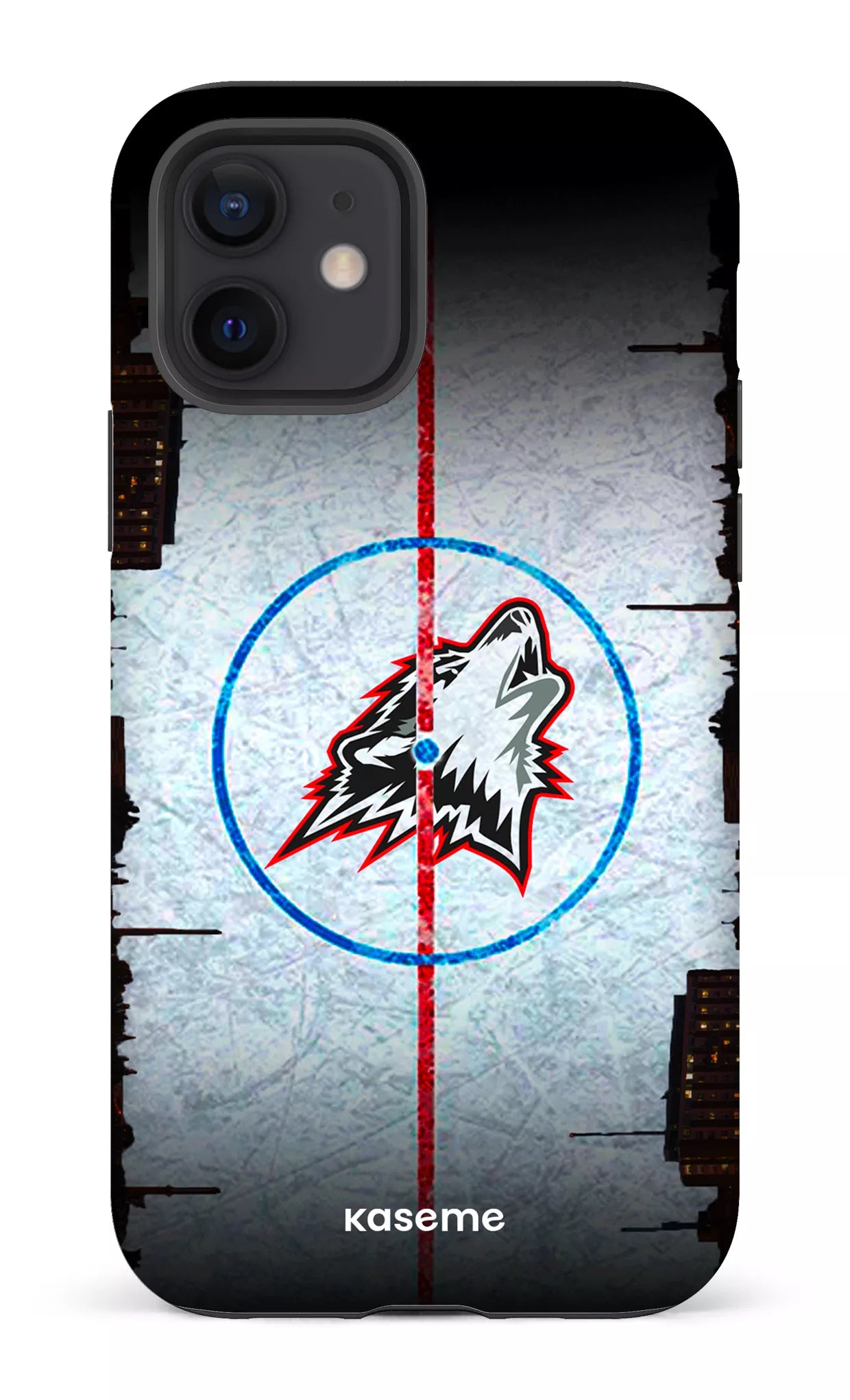 iPhone 12 Tough Matte Les Huskies Patinoire -