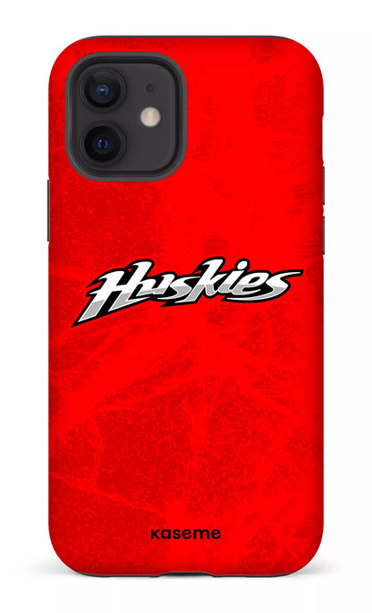iPhone 12 Tough Matte Les Huskies Rouge -
