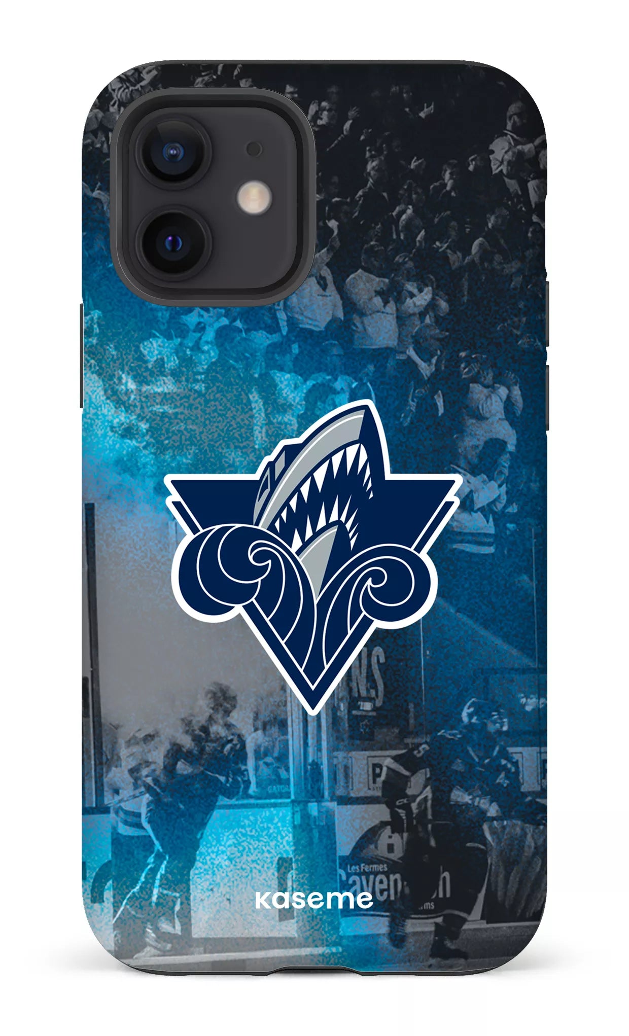 iPhone 12 Tough Matte Océanic Logo & Foule -