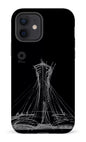 iPhone 12 Tough Matte Parc Olympique - Croquis Noir -