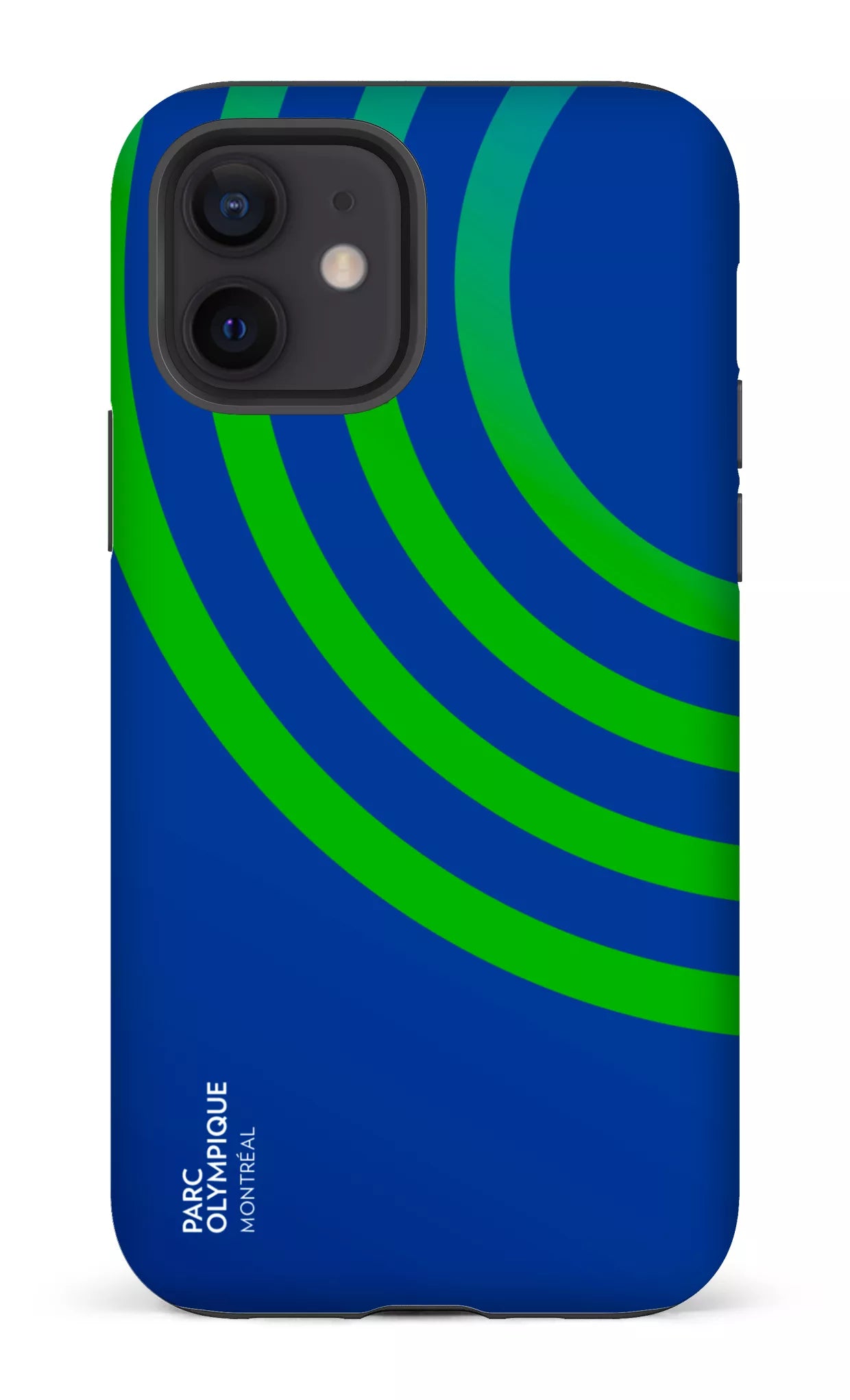 iPhone 12 Tough Matte Parc Olympique - Logo Bleu -