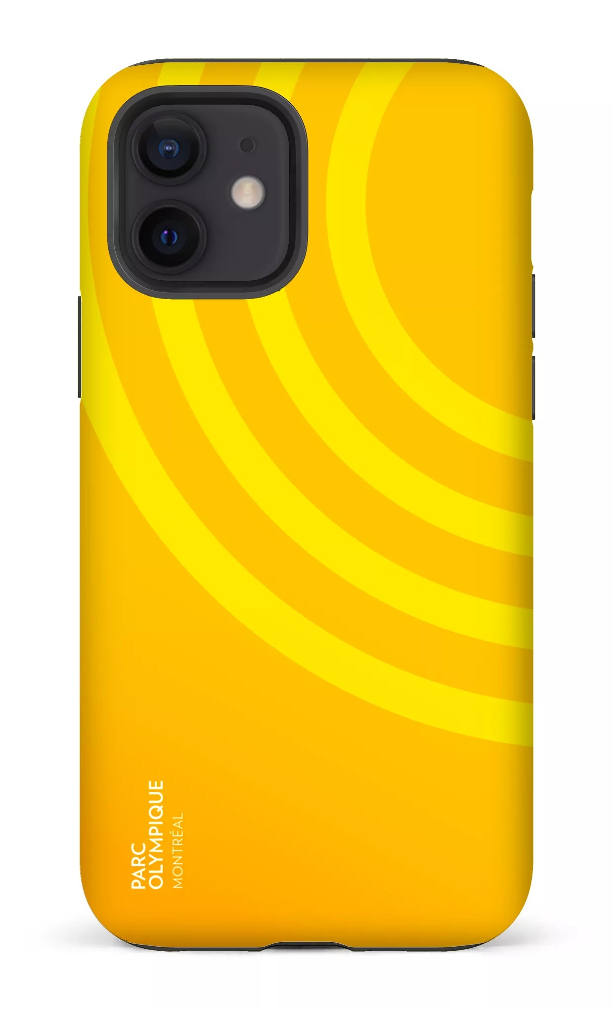 iPhone 12 Tough Matte Parc Olympique - Logo Jaune -