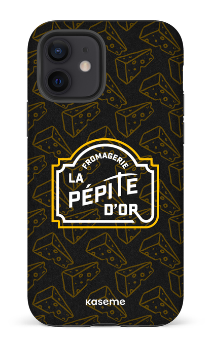 iPhone 12 Tough Matte Pépite x Fromages Noir -