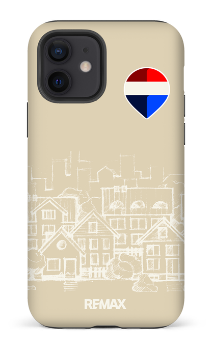 iPhone 12 Tough Matte Remax Sketch Crème -