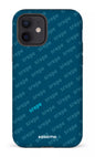 iPhone 12 Tough Matte SREPE Pattern Bleu x Turquoise -