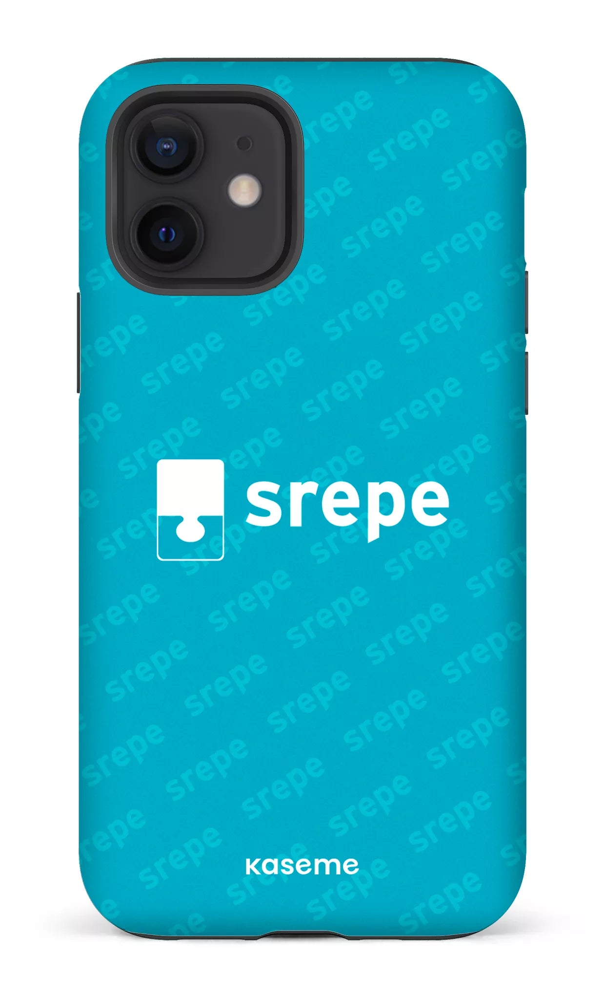 iPhone 12 Tough Matte SREPE Pattern Turquoise -