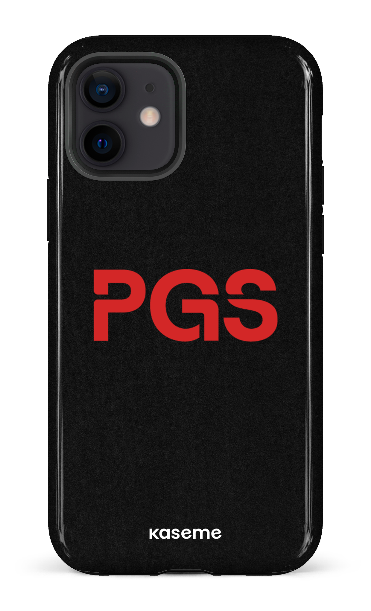 iPhone 12 Tough PGS Noir&Rouge -