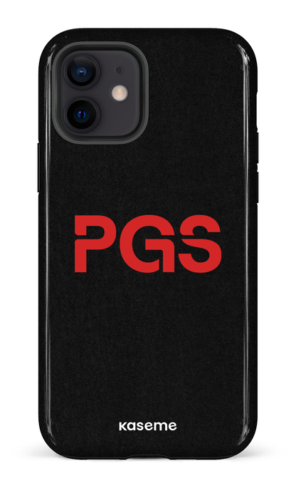 iPhone 12 Tough PGS Noir&Rouge -