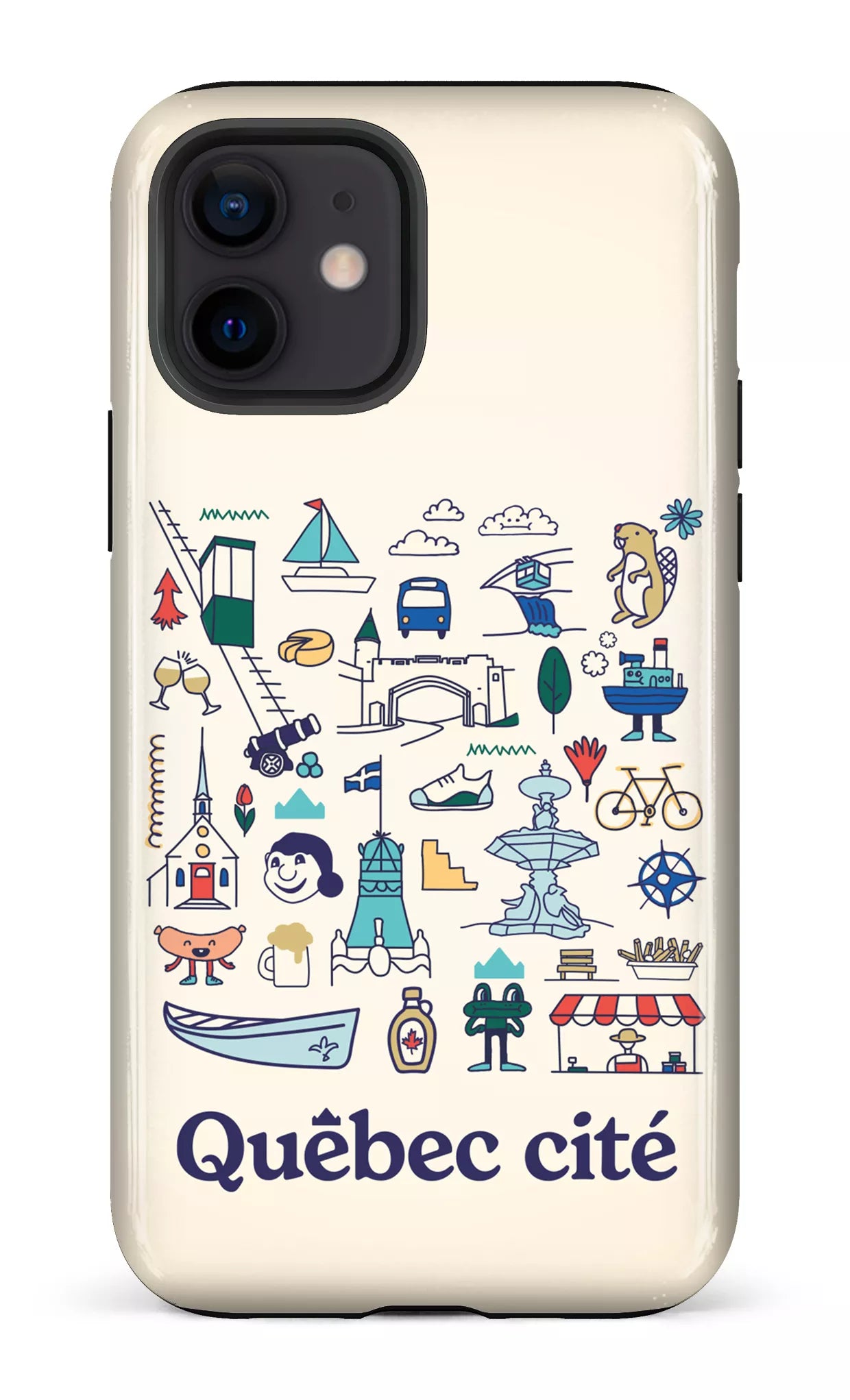 iPhone 12 Tough Québec illustré -