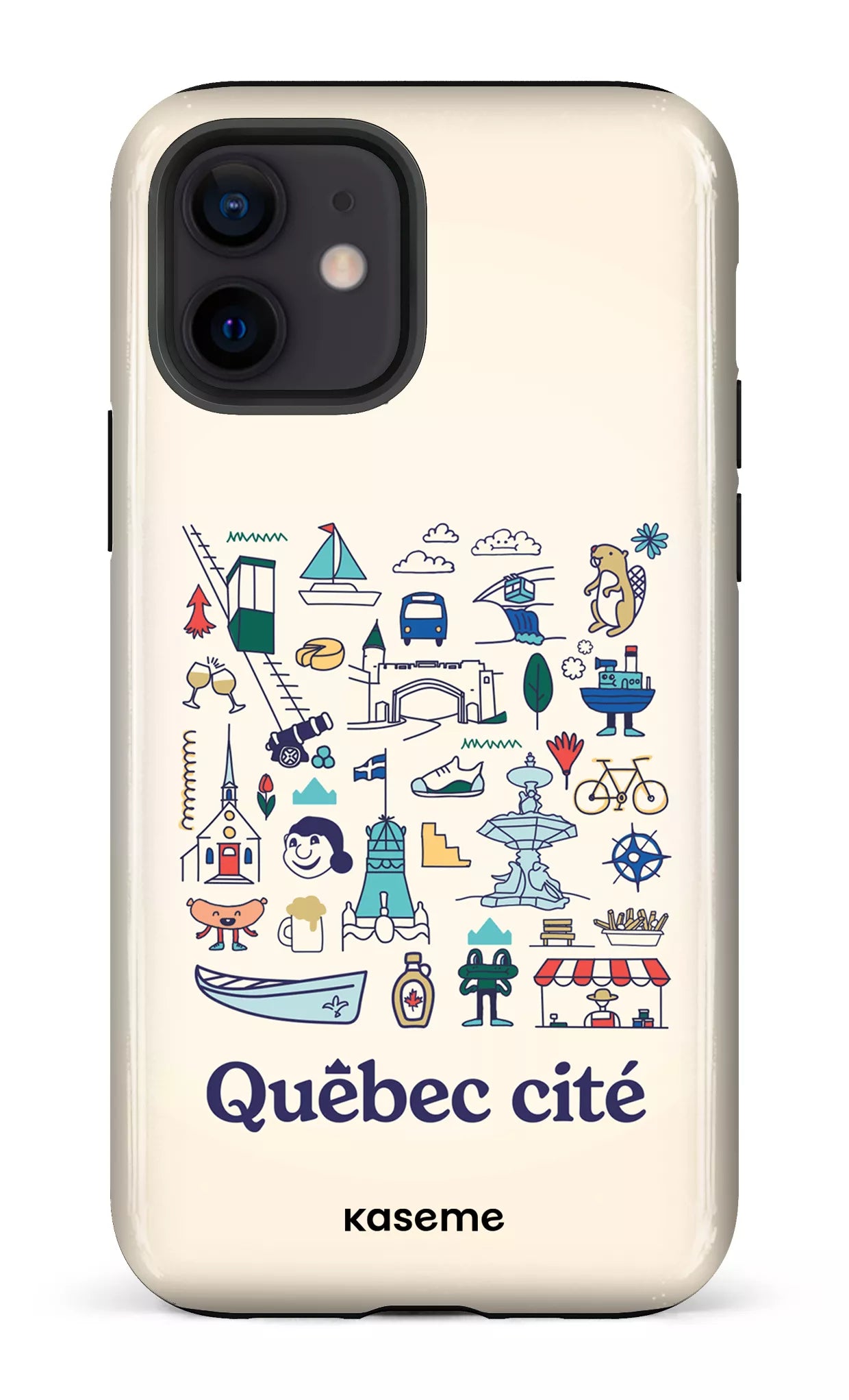 iPhone 12 Tough Québec illustré -