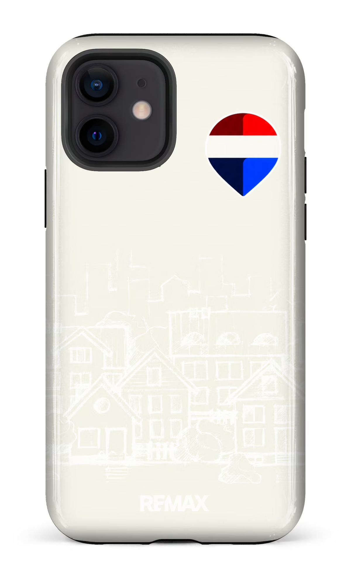 iPhone 12 Tough Remax Sketch Beige -