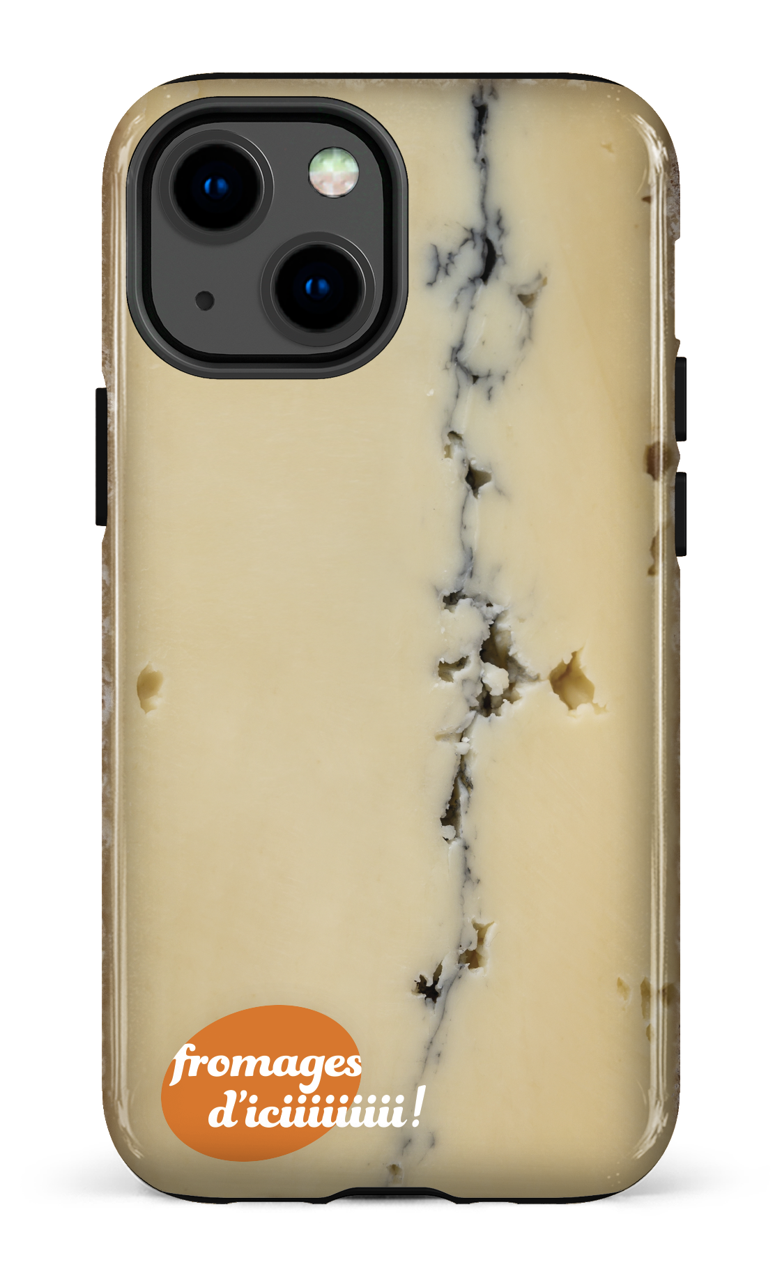 iPhone 13 Mini Tough Fromage Cendré Logo -