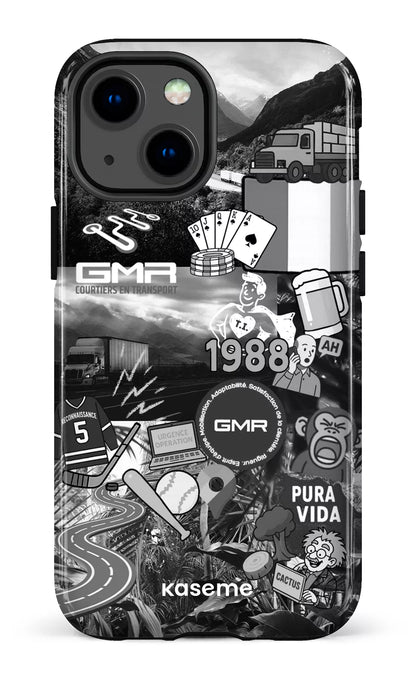 iPhone 13 Mini Tough GMR Collage Noir et Blanc -
