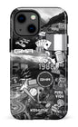 iPhone 13 Mini Tough GMR Collage Noir et Blanc -