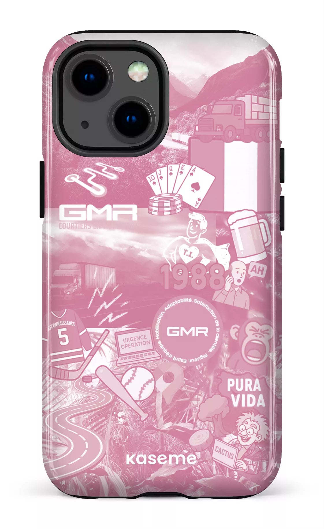iPhone 13 Mini Tough GMR Collage Rose -