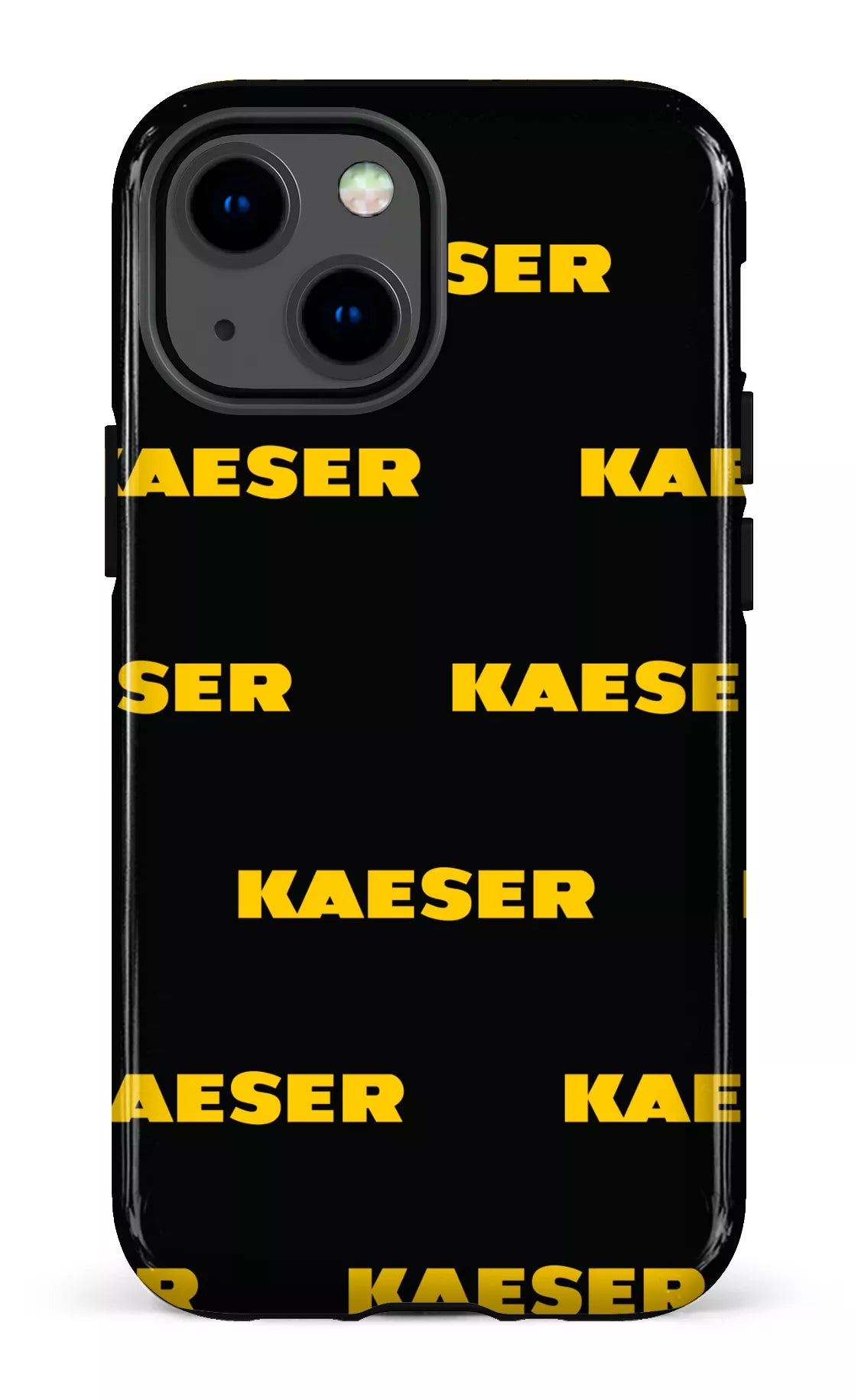 iPhone 13 Mini Tough Kaeser Pattern Noir -