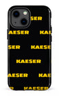 iPhone 13 Mini Tough Kaeser Pattern Noir -
