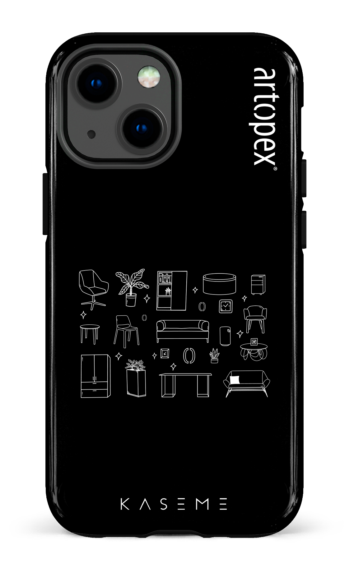 iPhone 13 Mini Tough L'essentiel noir par Artopex -