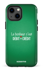 iPhone 13 Mini Tough Le bonheur c'est débit = crédit (vert) -