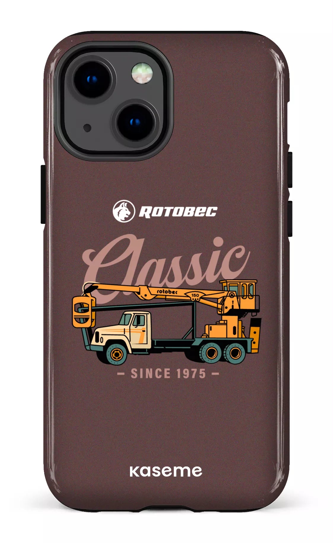 iPhone 13 Mini Tough Rotobec Brun "Classic" -