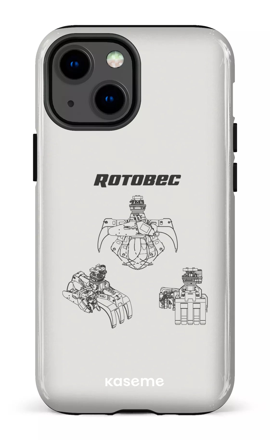 iPhone 13 Mini Tough Rotobec Gris -