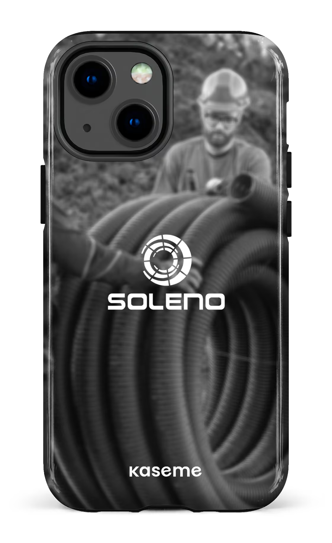 iPhone 13 Mini Tough Soleno tuyau N&B -