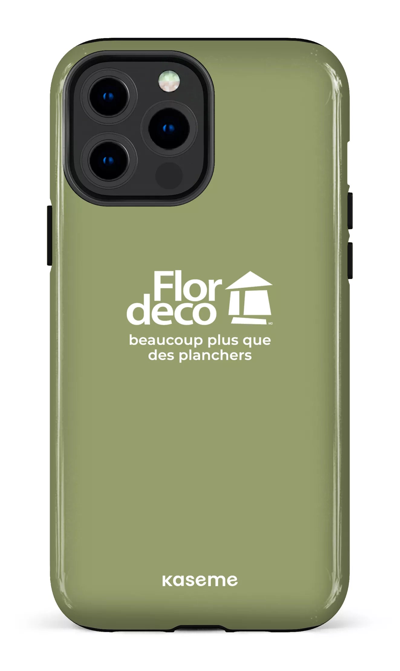 iPhone 13 Pro Max Tough Flordeco logo Sauge -