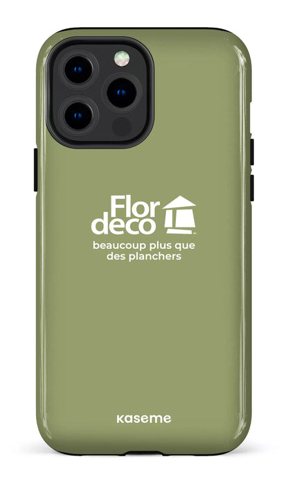 iPhone 13 Pro Max Tough Flordeco logo Sauge -