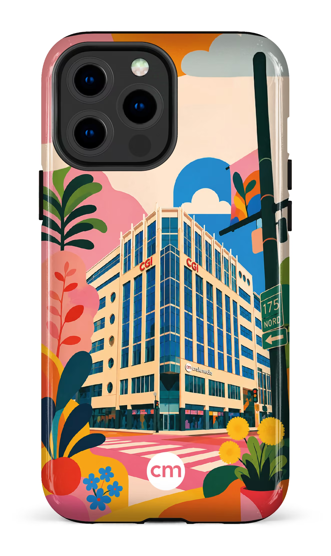 iPhone 13 Pro Max Tough Funky Building Crakmedia -