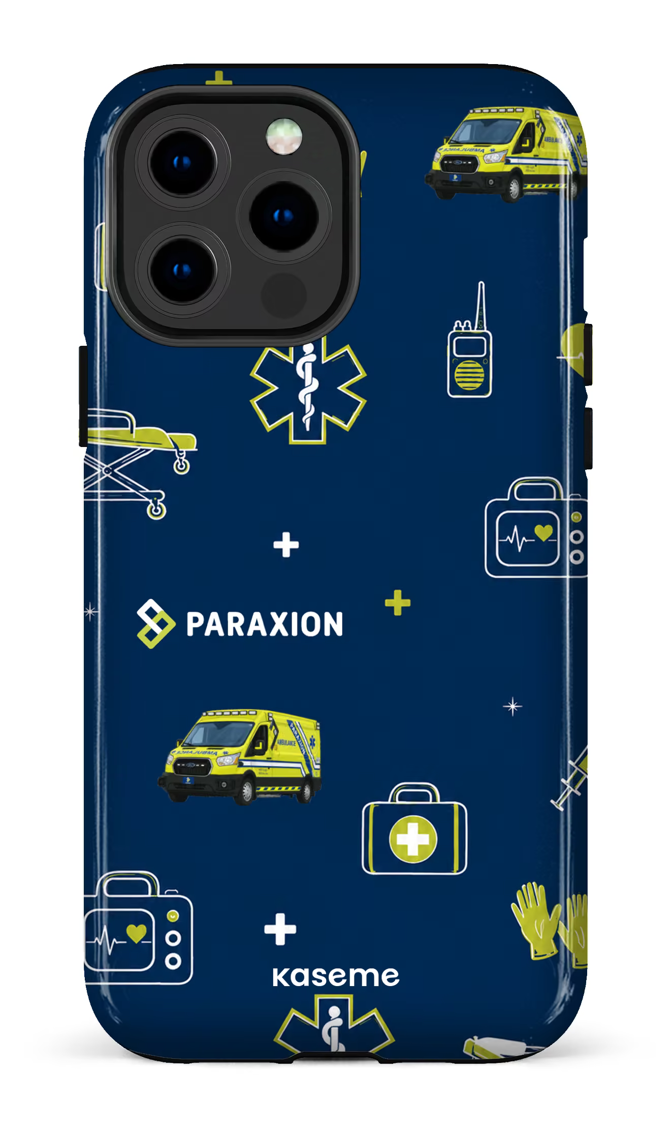 iPhone 13 Pro Max Tough Icônes bleu Paraxion -