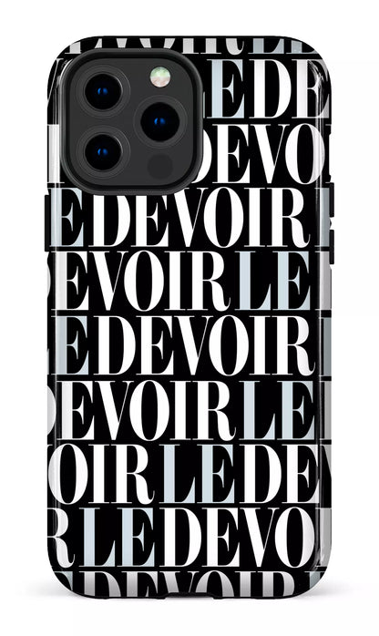 iPhone 13 Pro Max Tough Le Devoir — Gros logos -
