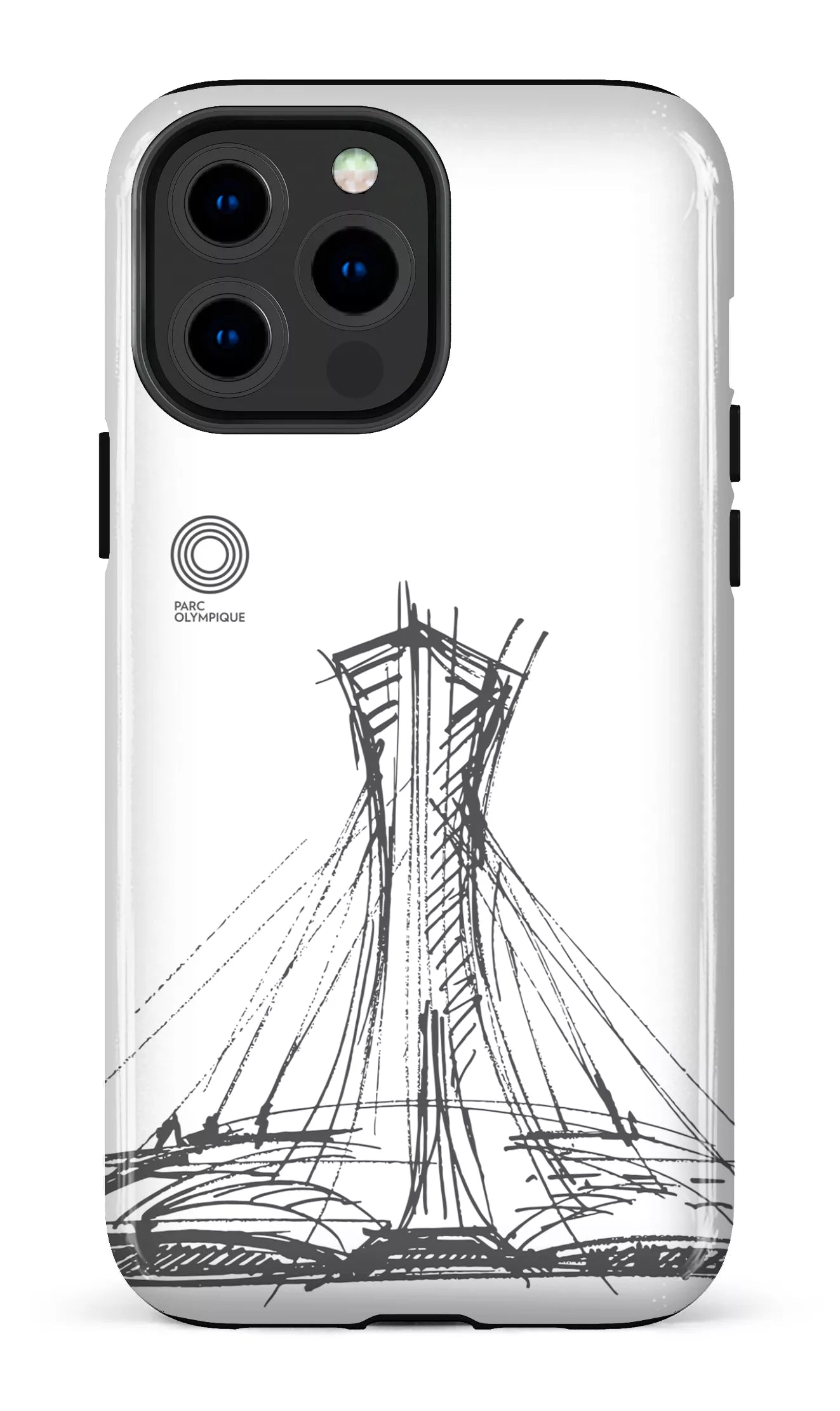 iPhone 13 Pro Max Tough Parc Olympique - Croquis Blanc -