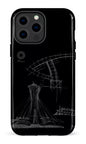 iPhone 13 Pro Max Tough Parc Olympique - Croquis Plan Noir -
