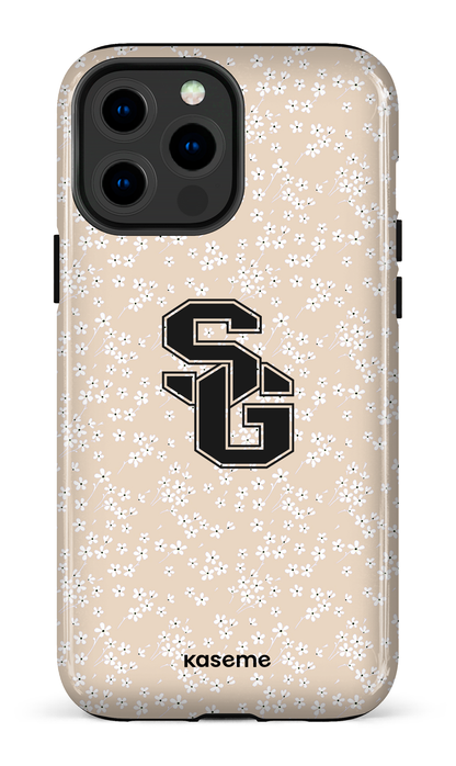 iPhone 13 Pro Max Tough Posy Beige x Dragons -