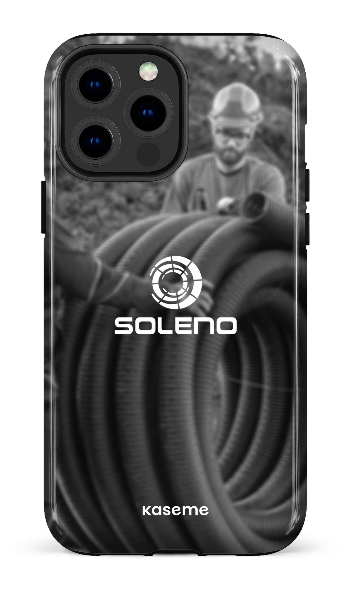 iPhone 13 Pro Max Tough Soleno tuyau N&B -