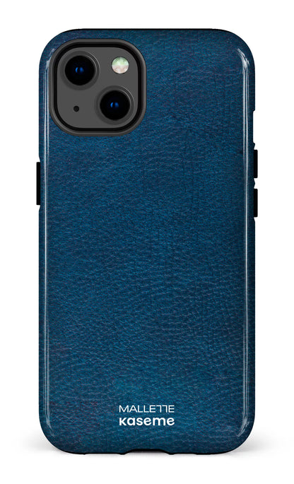 iPhone 13 Tough Cuir Bleu x Mallette -