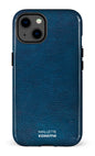 iPhone 13 Tough Cuir Bleu x Mallette -
