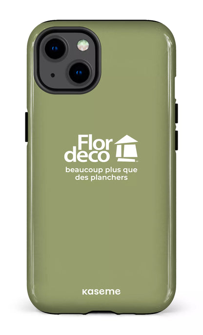iPhone 13 Tough Flordeco logo Sauge -