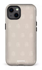 iPhone 13 Tough Flordeco motif grège -