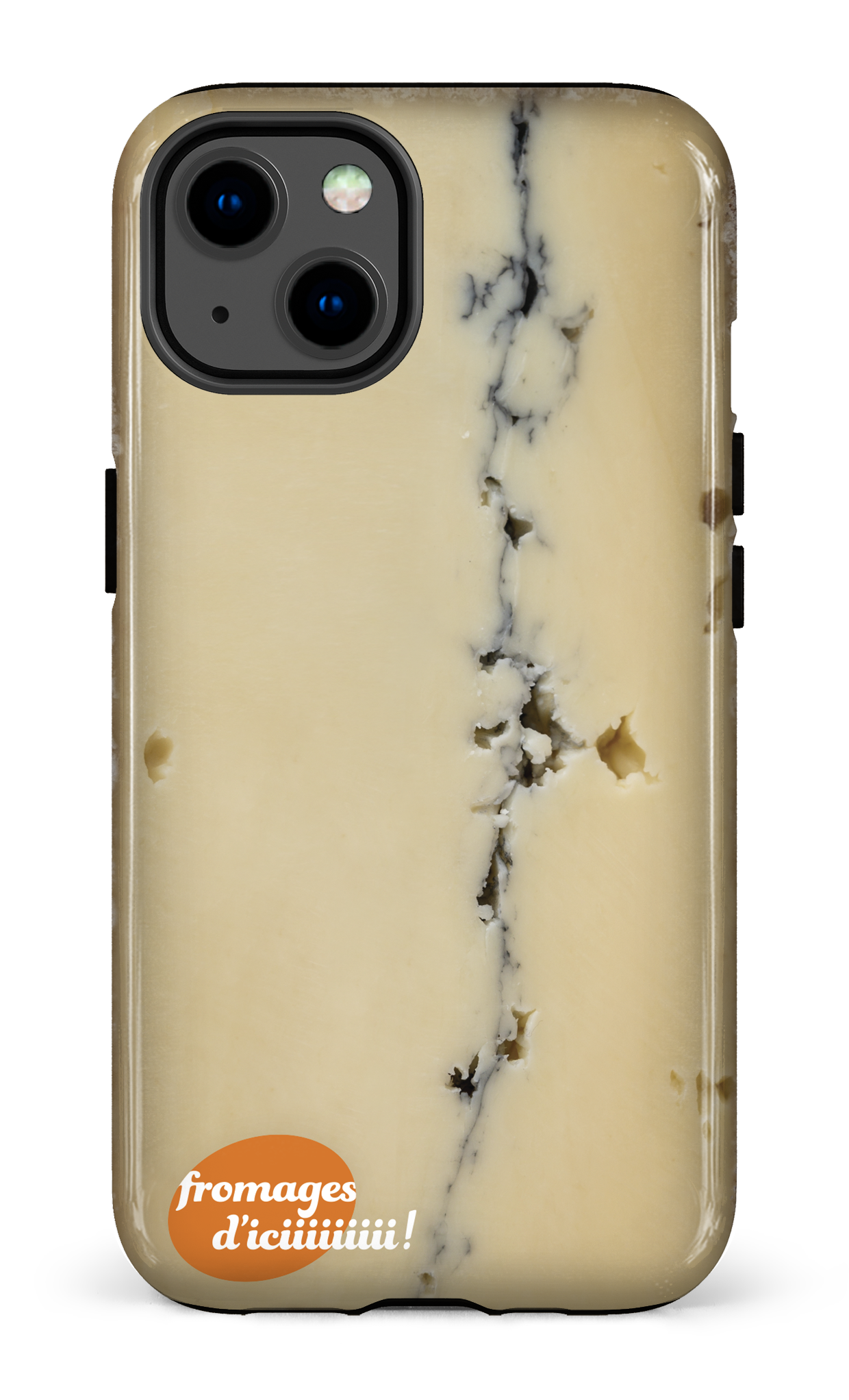 iPhone 13 Tough Fromage Cendré Logo -