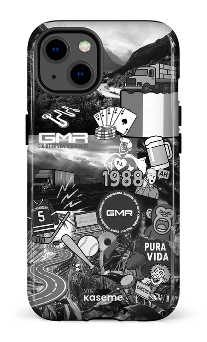 iPhone 13 Tough GMR Collage Noir et Blanc -