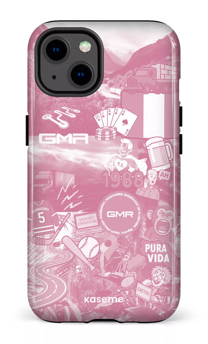 iPhone 13 Tough GMR Collage Rose -