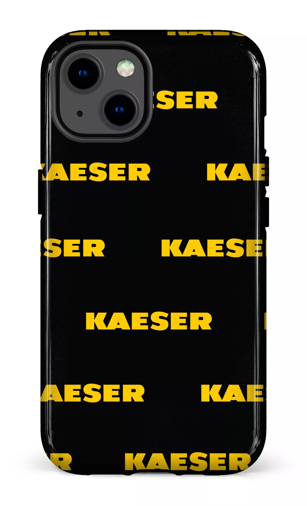 iPhone 13 Tough Kaeser Pattern Noir -