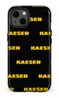 iPhone 13 Tough Kaeser Pattern Noir -