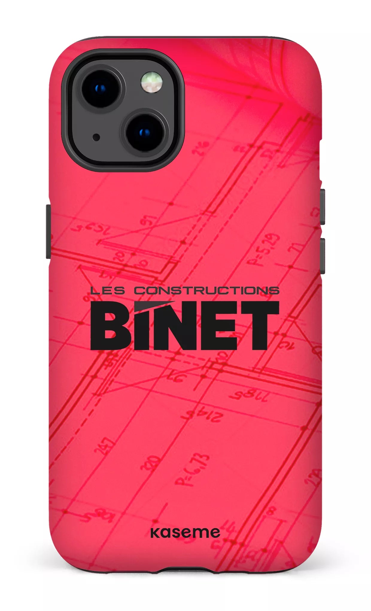 iPhone 13 Tough Matte Constructions Binet Rouge -