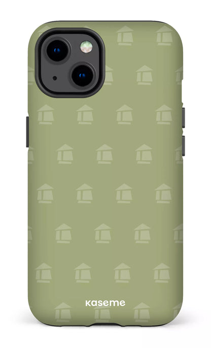 iPhone 13 Tough Matte Flordeco motif sauge -