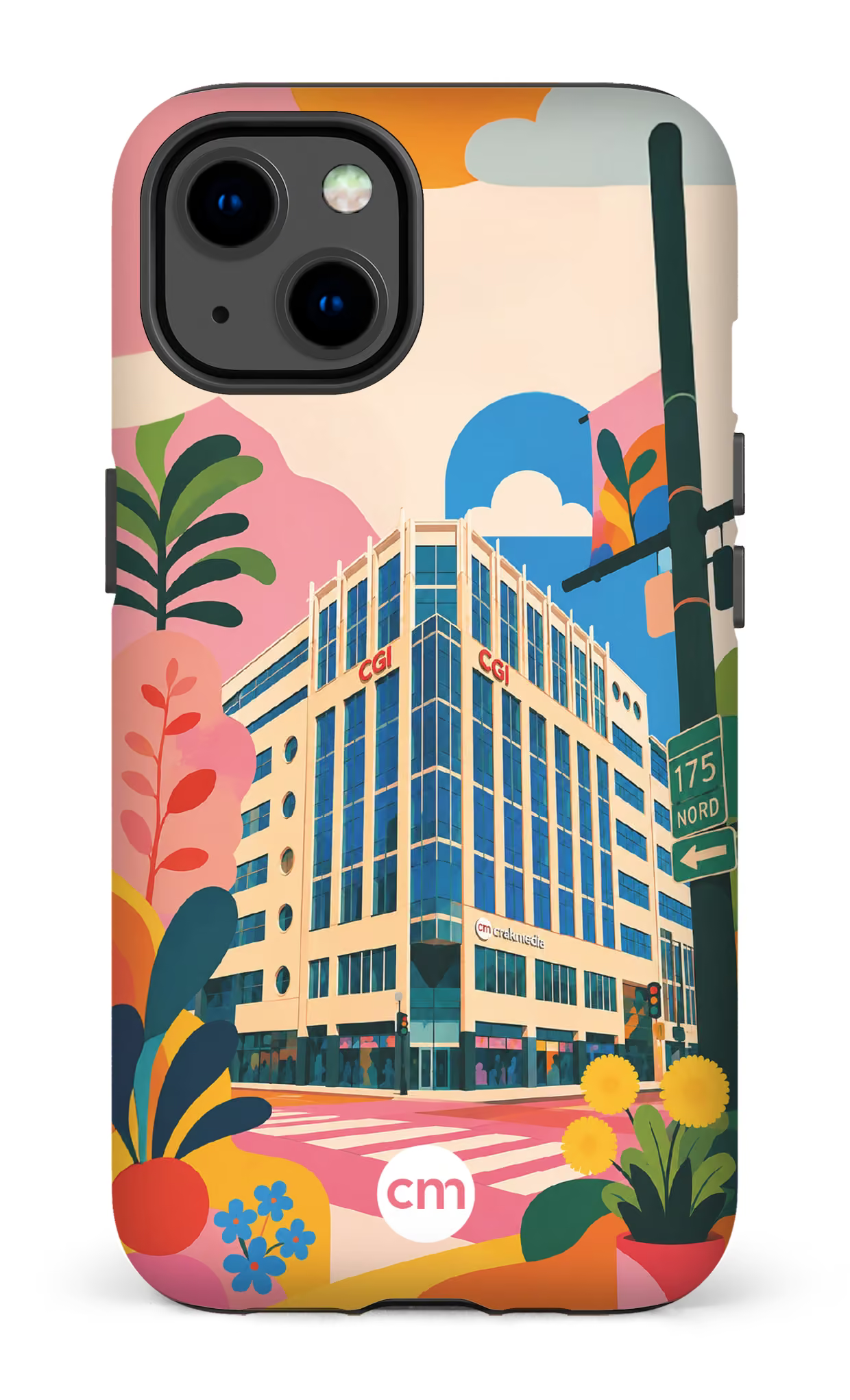 iPhone 13 Tough Matte Funky Building Crakmedia -